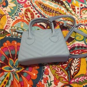 Elegant Light Blue Handbag
